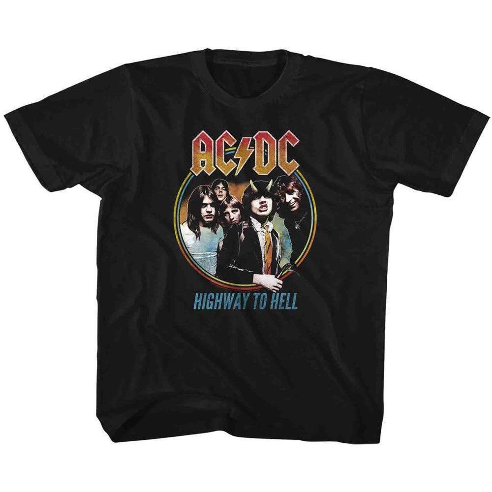 Acdc Toddler Tshirt Highway To Hell Circle Color Tee